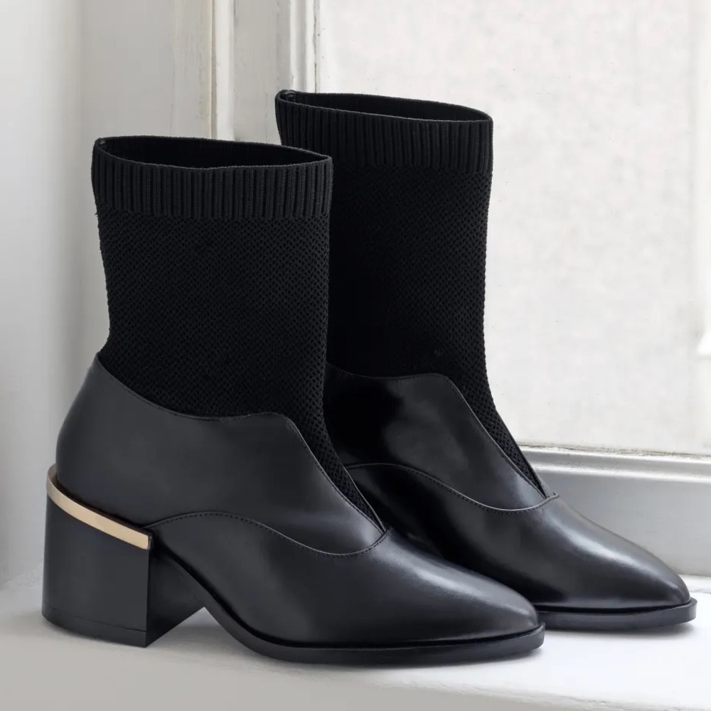 Universal Standard Porto Ankle Boot Split Leather… - image 2